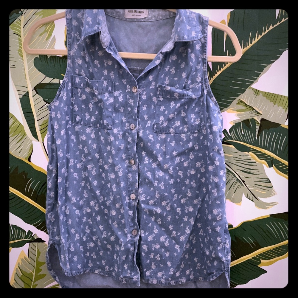 4ourdreamers Sleeveless collar top size size XS